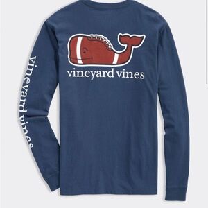 Vineyard Vines Football Whale Long Sleeve sz L